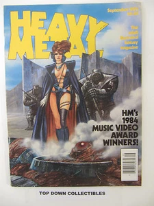 Heavy Metal Comic Fantasy Illustrated Magazine Sept. 1984 Music Video Winners - Foto 1 di 1