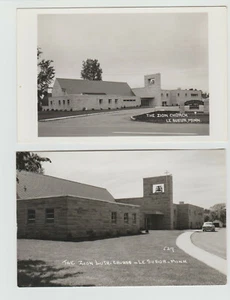 The Zion Lutheran Church, Le Sueur, Minnesota - 1950s RPPC (2) Postcards - Picture 1 of 2