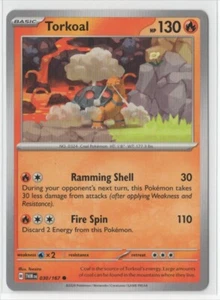 Pokemon Twilight Masquerade - 030/167 Torkoal - Picture 1 of 1