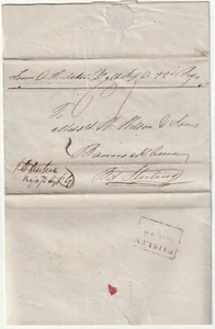 1839 PAISLEY BARRACKS LETTER 1d SOLDIER CONCESSION TO WILSONS BANNOCKBURN TARTAN - Foto 1 di 2