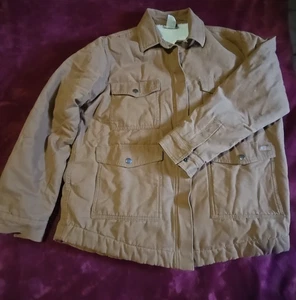 Dickies Giacca Donna L/G Sherpa Foderata Denim Ispirazione Vintage Abbigliamento da Lavoro Camionista - Foto 1 di 14