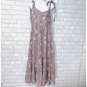 Trixxi Tiered Floral Maxi Dress XL Cottage Fairy Prairie Peasant Garden Party - Picture 1 of 14