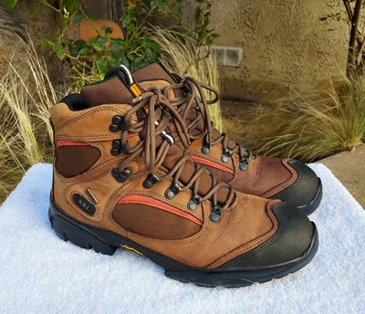 REI Monarch IV Bark Hiking Boots Men's Size 9.5  Gore-Tex Vibram Leather Read - Image 1 of 4