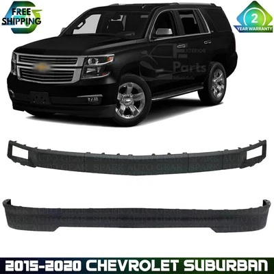 Front Bumper Molding & Lower Valance Textured For 2015-2020 Chevrolet Suburban Foto 1 de 4