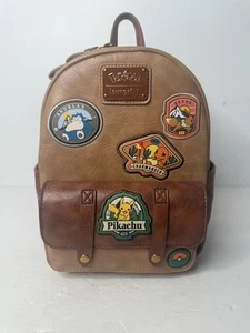 Loungefly Pokemon Camper Patch Mini Braun Rucksack Limited Edition BAM Exclusive - Bild 1 von 17