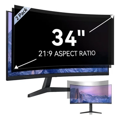 BRAND NEW IN BOX - 34" privacy screen for 21:9 aspect ratio. Blue Light protect - Image 1 of 4