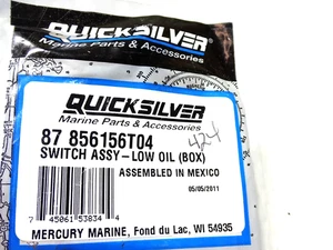 Mercury Low Oil Switch 87-856156T04 OEM NEW - Picture 1 of 2