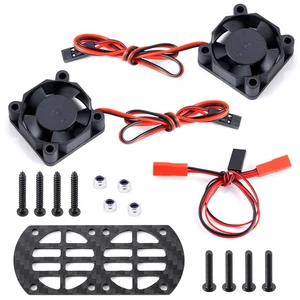 Ventilador de refrigeración de plástico + soporte de fibra de carbono para 1/8 ARRMA VENDETTA 3S camión coche - Imagen 1 de 8