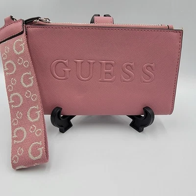 Guess Correa de Muñeca Bolso Cartera F9375157 Rosa Polvorienta Sandria SLG Nuevo  Foto 1 de 4