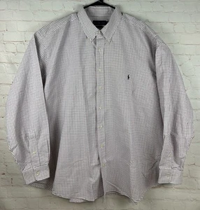 Polo Ralph Lauren Men’s Plaid Long Sleeve Button Down Shirt Size 3XB 3XL Big - Picture 1 of 7