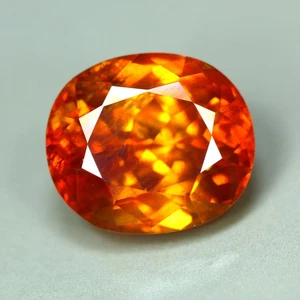 3.90 Cts_Diamond Lustrous_100 % Natural Unheated Sunset Orange Sphalerite - Imagen 1 de 3