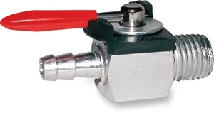Motion Pro Moto Motorcycle Motorbike Fuel Valve Silver - 1/4 Inch NPT - Picture 1 of 1