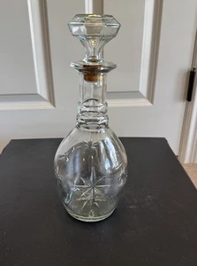 VTG Hiram Walker Liquor Decanter Whiskey Bourbon Bottle Atomic Starburst Stopper - Picture 1 of 9