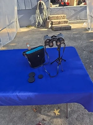 Vintage SWIFT Admiral Mark I Model 75110x50 Coated Binoculars w/Case Japan - Image 1 of 4