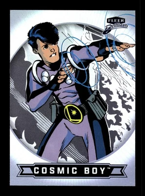 5-08-22 PWE . 2025 superman fleer brilliants #50 cosmic boy . base (B) - Image 1 of 2