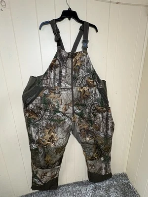 Game Winner Men's Size 4XL Insulated Hunting Bib Overalls RealTree Camo - Image 1 of 4