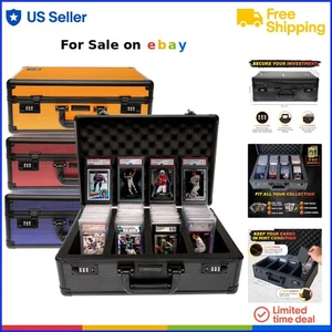 Graded Card Storage Box Plastic 4 Row Capacity for PSA Sports Cards - Picture 1 of 11