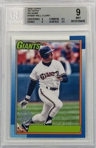 2025 Topps Serie 1 Will Clark 1990 NNOF 35 Aniversario Sin Nombre/35 BGS 9 Como Nuevo - Imagen 1 de 2