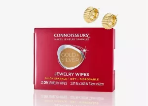 CONNOISSEURS Jewelry Cleaner Polishing Wipes Compact Disposable Polishing Cloth - Picture 1 of 4