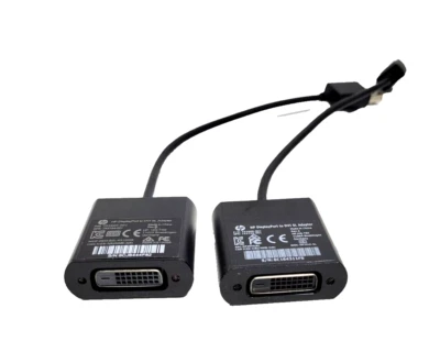 Genuine HP DisplayPort to DVI Adapter, Black - Image 1 of 4