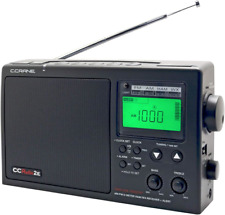 C. Crane CCRadio-2E Enhanced Portable AM FM Weather and 2-Meter Ham Band (Black)