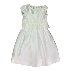ABITO VESTITO CERIMONIA BAMBINA MAYORAL 3922 35 BIANCO ORIGINALE PE - Picture 1 of 2