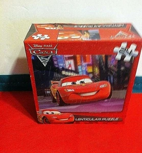 DISNEY PIXAR CARS 24 PIECE LENTICULAR MOTION PUZZLE LIGHTNING MC QUEEN - Picture 1 of 5