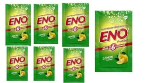 10x Eno Lemon Flavored Powder - 5gm SACHET FAST RELIEF FORM ACIDITY - Picture 1 of 3