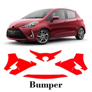 Front bumper PreCut PPF Paint Protection Film For Toyota Yaris 2018-2019 - Picture 1 of 7
