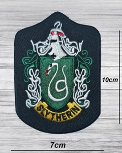 HARRY POTTER EMBROIDERED IRON OR SEW ON SLYTHERIN PATCH APPLIQUE BADGE - Picture 1 of 2