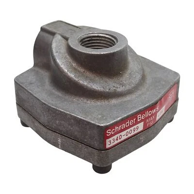 Válvula lanzadera de escape rápido Schrader Fuellews 3340-0099, 150 psi, 1/4 pulgada NPT Foto 1 de 4