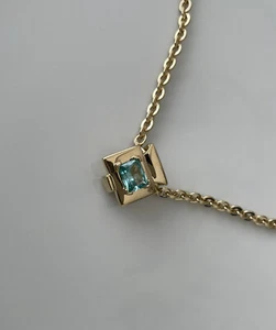 Pierre Lang Anhänger Kettenanhänger Gold Zirkonia Türkis - Bild 1 von 1