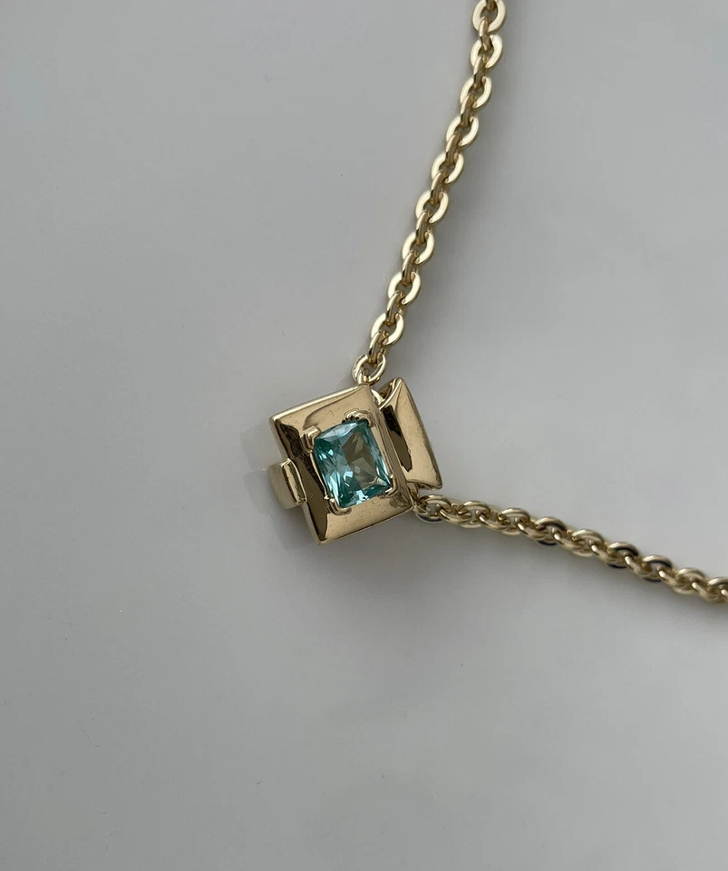 Pierre Lang Anhänger Kettenanhänger Gold Zirkonia Türkis - Bild 1 von 1