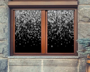 3D Black White D1024 Window Film Print Sticker Cling Stained Glass UV Block An - Picture 1 of 11