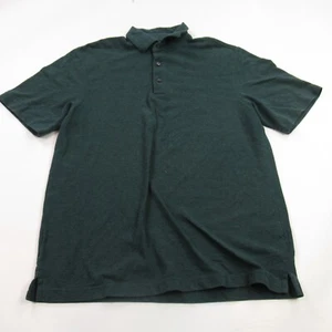 Greg Norman Shirt Mens Medium Green Polo Short Sleeve Golf Lightweight - Picture 1 of 8