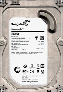 ST2000DM001 P/N: 1CH164-305 F/W: CC27 TK Z1E Seagate 2TB - Bild 1 von 1