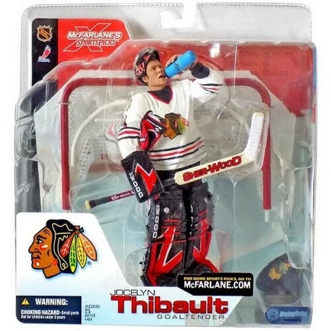 Jocelyn Thibault Chicago Blackhawks NHL McFarlane Figure NIB Goalie Series 4 Cover