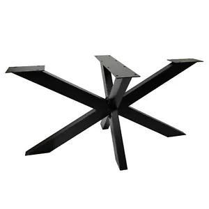 TISCHGESTELL SPIDER Tischkufen Schwerlast Tischbein Design Metall Kreuzgestell - Bild 1 von 28