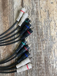 5 RCA male to 5 RCA male Component cable for Audio Visual TV, VCR, DVD - 6 ft - Picture 1 of 3