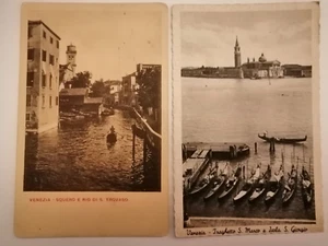 VENEZIA - LOTTO 2 CARTOLINE - F.P. VIAGG NEL 1920 e 1940 PER BOLOGNA - Foto 1 di 2