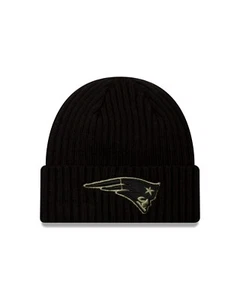 New England Patriots New Era Salute to Service Knit Hat- Black - Picture 1 of 3
