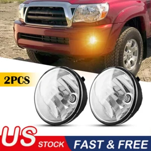Pair LH RH Bumper Fog Light Lamps w/Bulbs for Tundra 2007-2013 Tacoma 2005-2011 - Bild 1 von 12