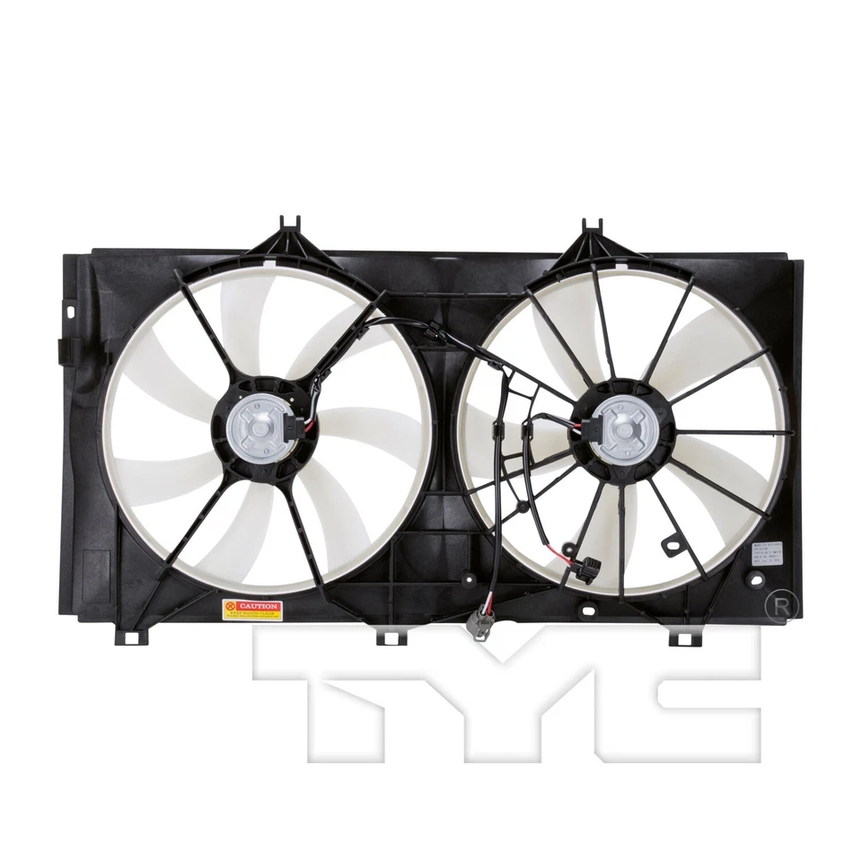 Conjunto duplo de radiador e ventilador condensador TYC para 2009-2016 Toyota Venza 3.5L - Imagem 1 de 4