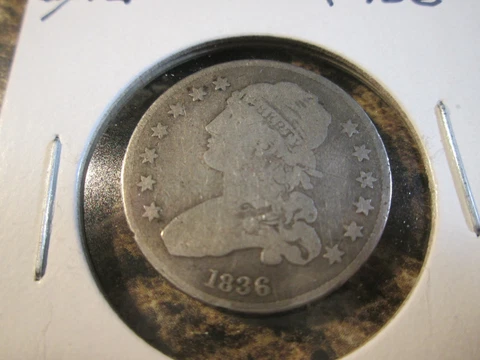 1836 CAPPED BUST QUARTER    G/VG      XX Cover