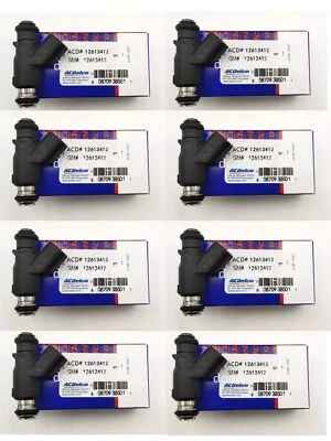8X Genuine OEM Fuel Injectors 12613412 For GMC 6.0L Silverado Sierra 10-13 6.6L Foto 1 de 4