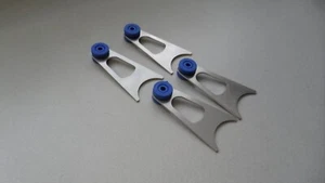 Custom Stainless Steel Weld On Exhaust Hanger 2.5" Pipe Hot Rod Universal 4 Pack - Picture 1 of 3