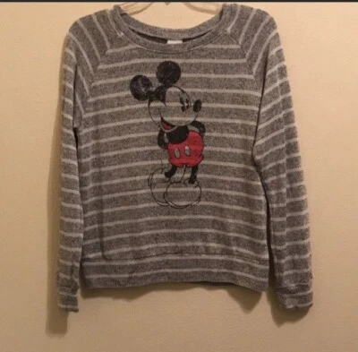 Disney Mickey Mouse Black and White Sweater Juniors SZ 11 - Image 1 of 4