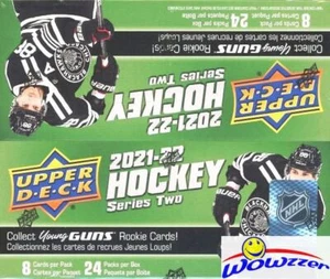 2021/22 Upper Deck Series 2 Hockey MASSIVE 24 Pack Retail Box-6 YOUNG GUNS RCS - Picture 1 of 1