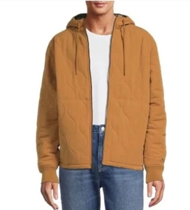 Swiss Tech Performance Gear Herren Gr. 3XL Braun Steppjacke mit Kapuze Neu mit Etikett - Bild 1 von 5