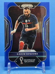 Karim Benzema 2022 Panini Prizm FIFA World Cup Blue Prizm #99 115/299 France SP - Picture 1 of 2